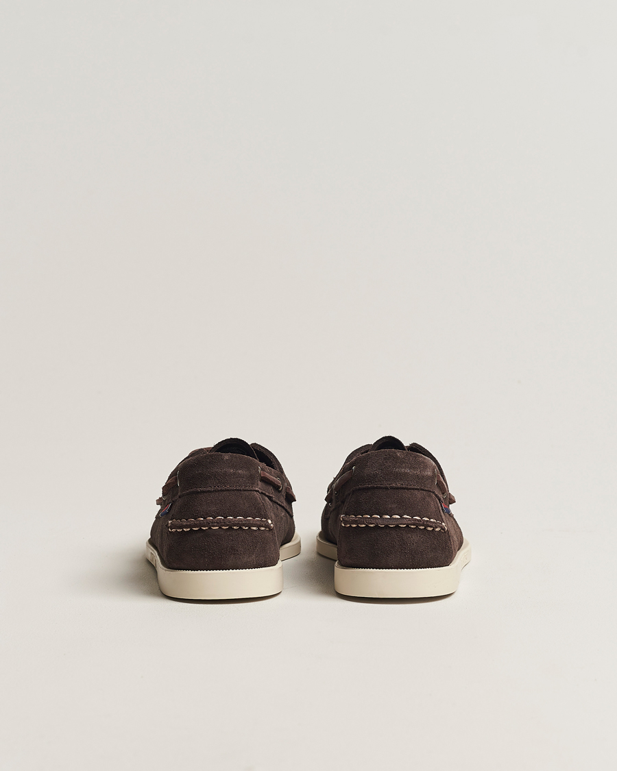 Sebago Docksides Suede Boat Shoe Moka Brown