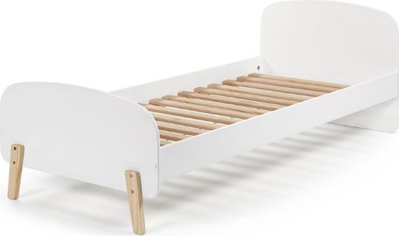 Kinderkamer Kiddy - Wit - Bed 90x200 cm - Nachtkastje - Kledingkast 2-deurs 90x55x180 cm