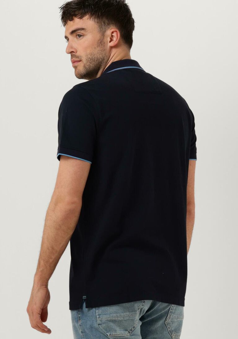 PME LEGEND donkerblauwe pme legend polo short sleeve polo stretch pique