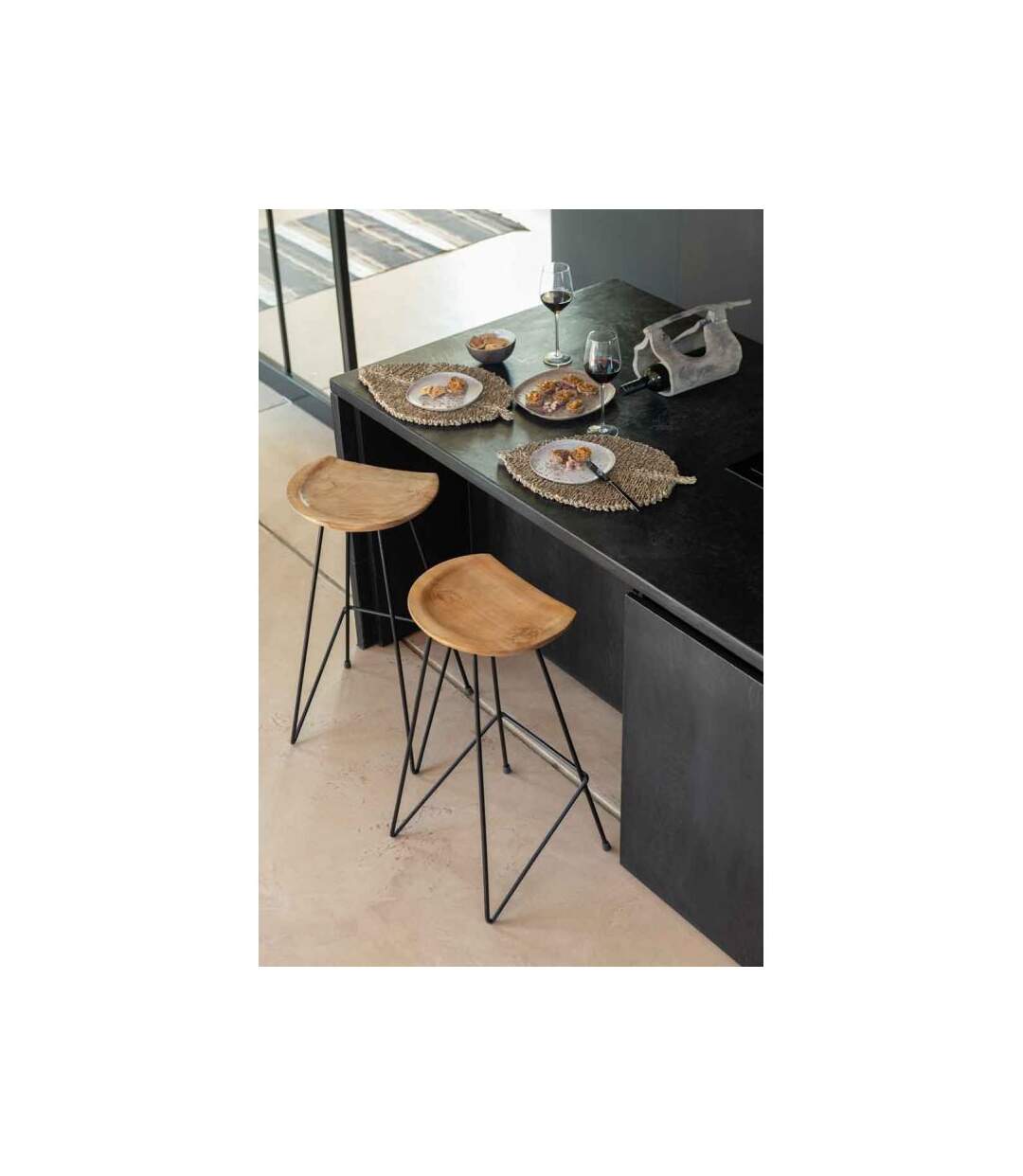 Paris Prix - Support Pour Plantes En Bois valeria 33cm Naturel