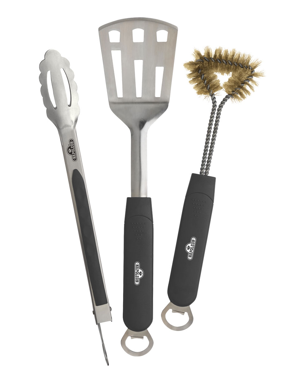 3-teiliges Grillbesteck-Set Edelstahl