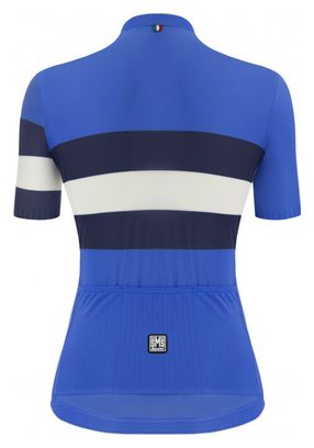 Maillot Manches Courtes Femme Santini Sleek Bengal Bleu