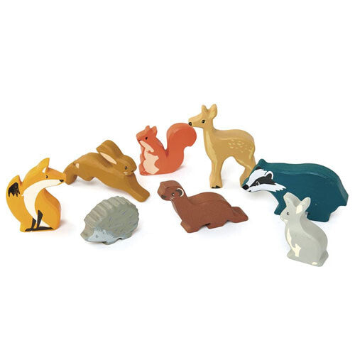 Tender leaf toys bosdieren - 8st