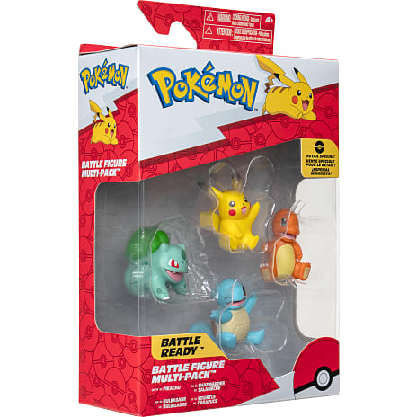 Pokémon Battle figurer 5 cm 4-pak