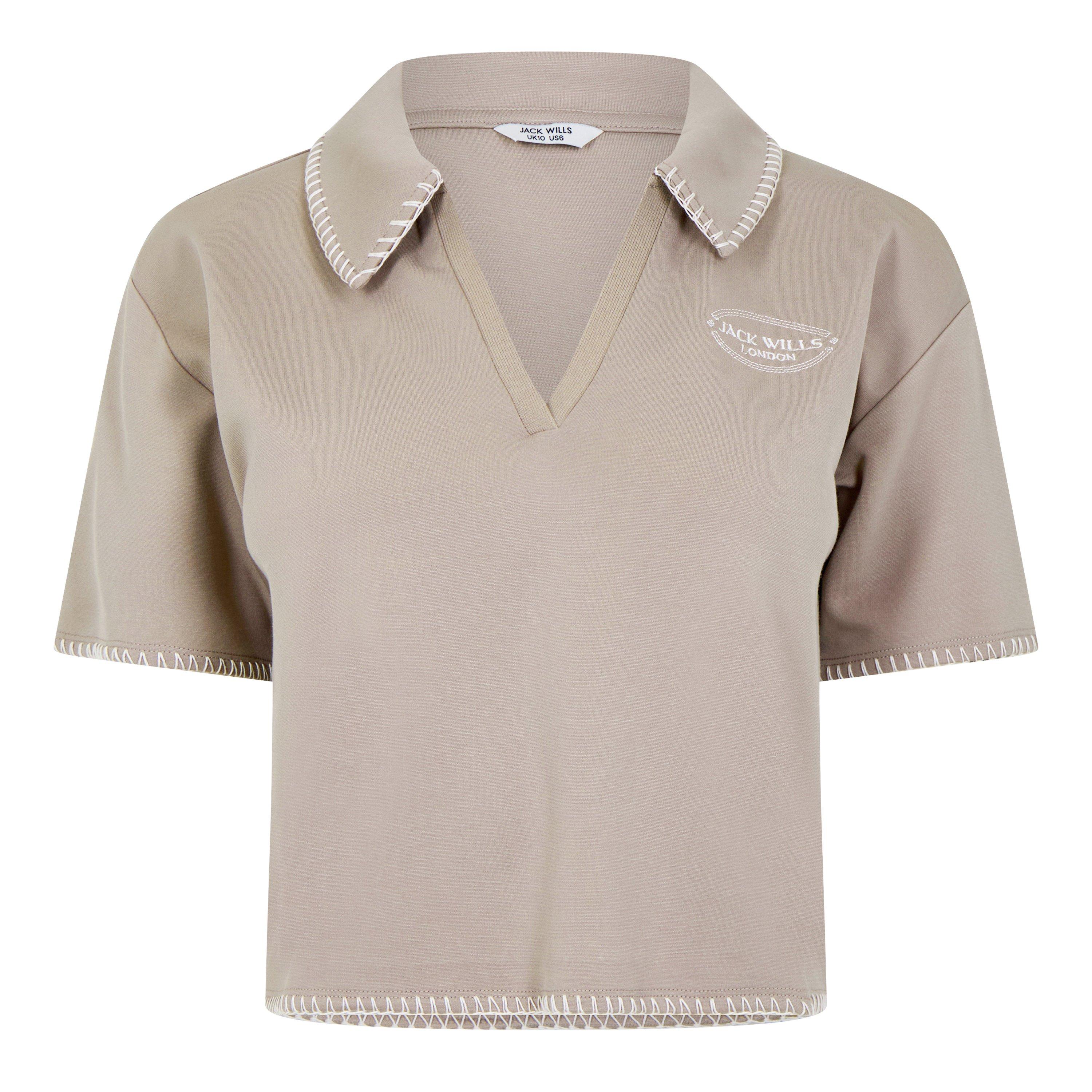 Jack Wills JW Blanket Stitch Polo Shirt