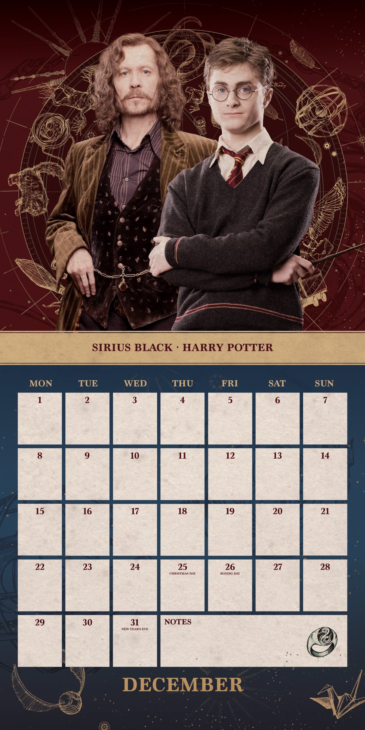Plenty Gifts kalender harry potter 30 x 30 x 0,5 cm