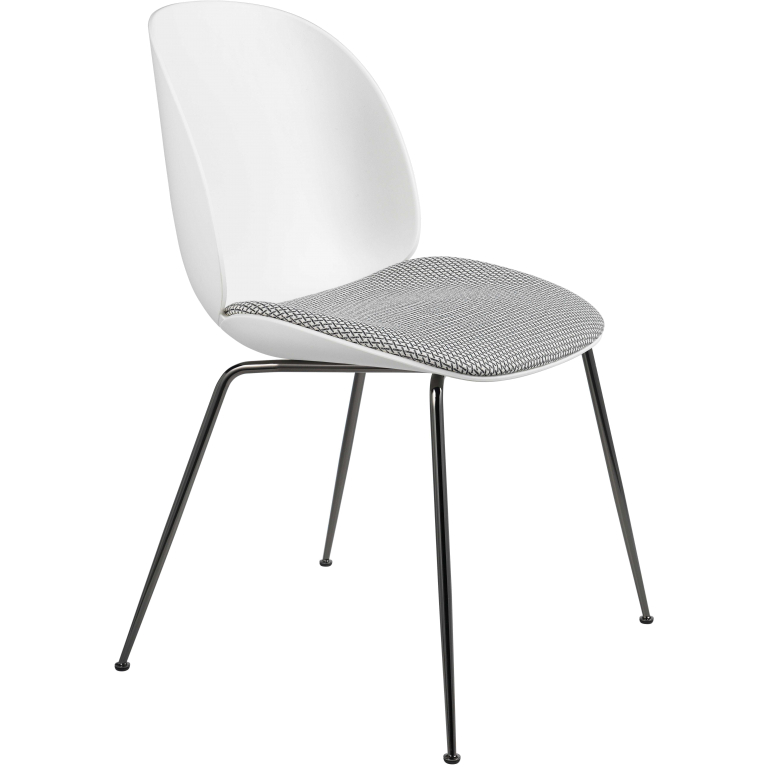 Gubi Beetle Conic black chrome, witte kuip, Backhausen MC741E00