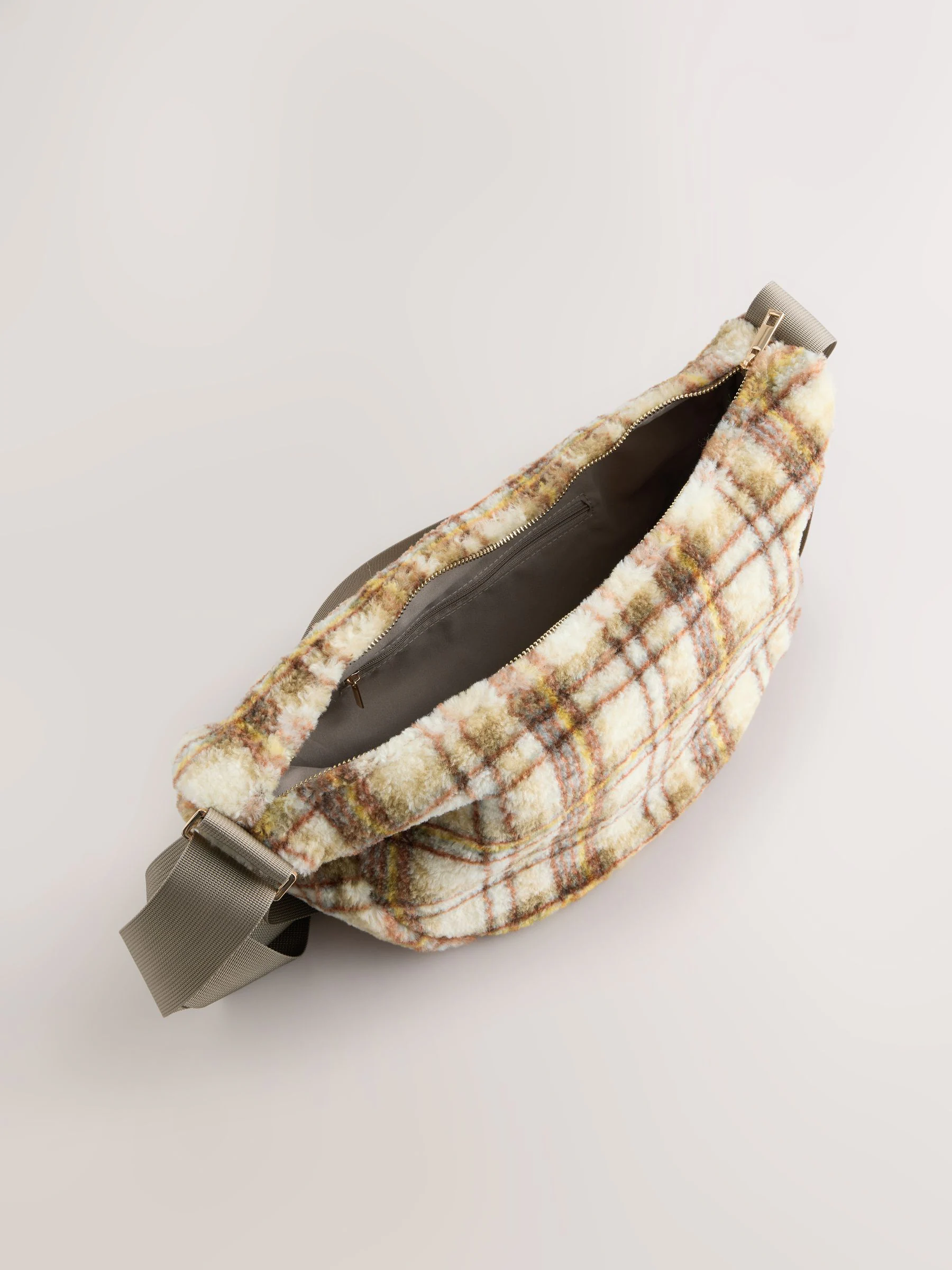 Multi - Borg Sling Checkered Cross-Body Bag