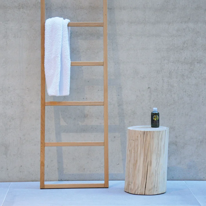 Jan Kurtz - Block Hocker rund H 38 cm, Eiche