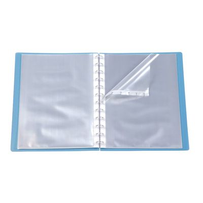 Viquel Propyglass Geode - Porte vues personnalisable à pochettes repositionnables - 60 vues - A4 - bleu