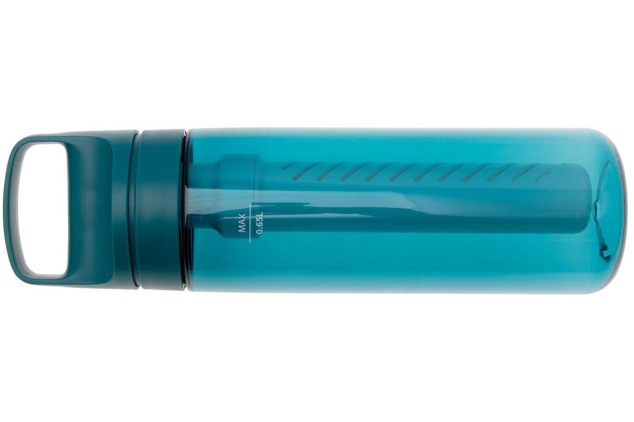 LifeStraw Go Laguna Teal GO-650ML-TEAL BPA-Free Plastic, waterfles met 2-stage filter, 650 ml