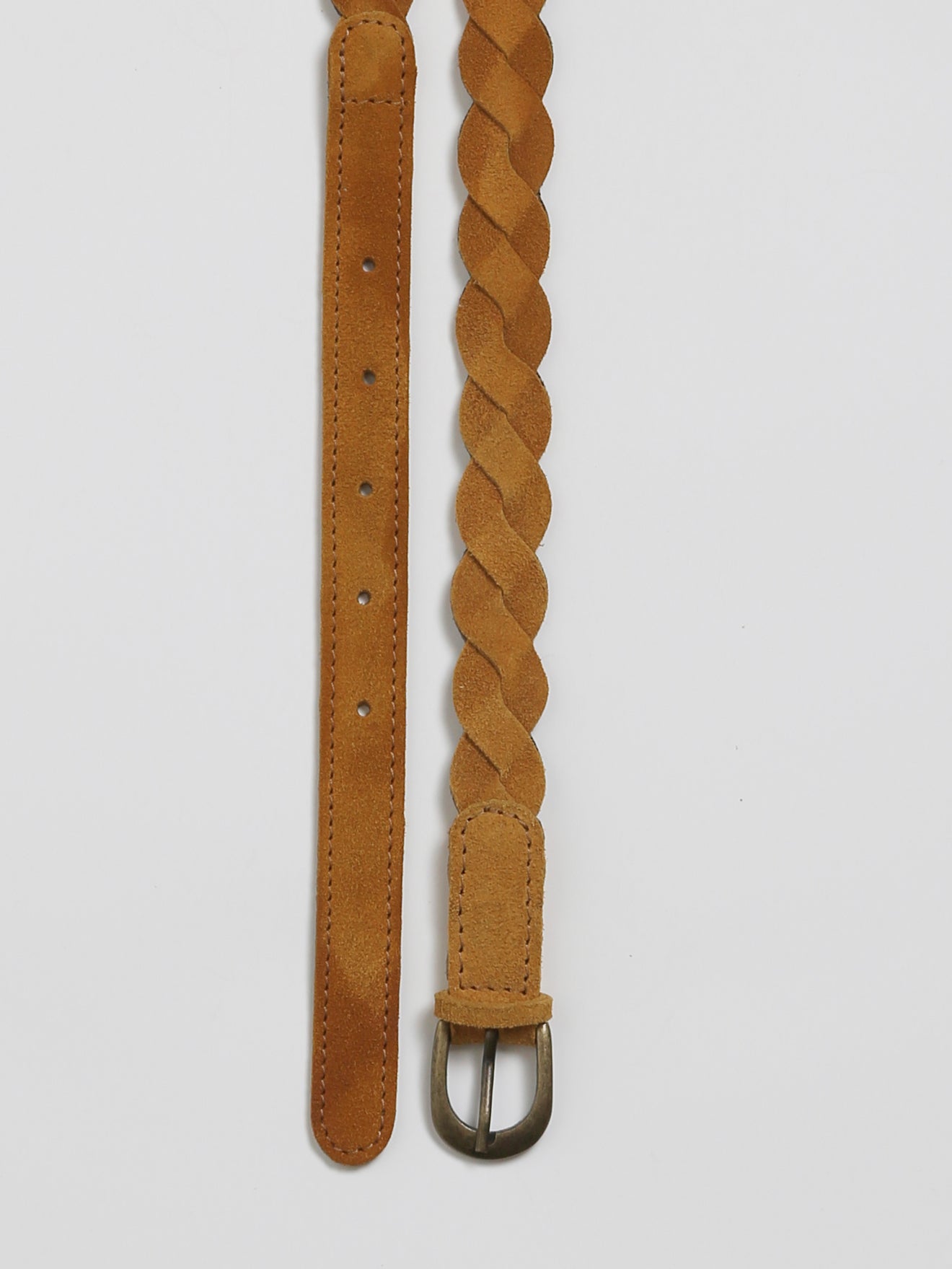 Ceinture tressée Fille en cuir