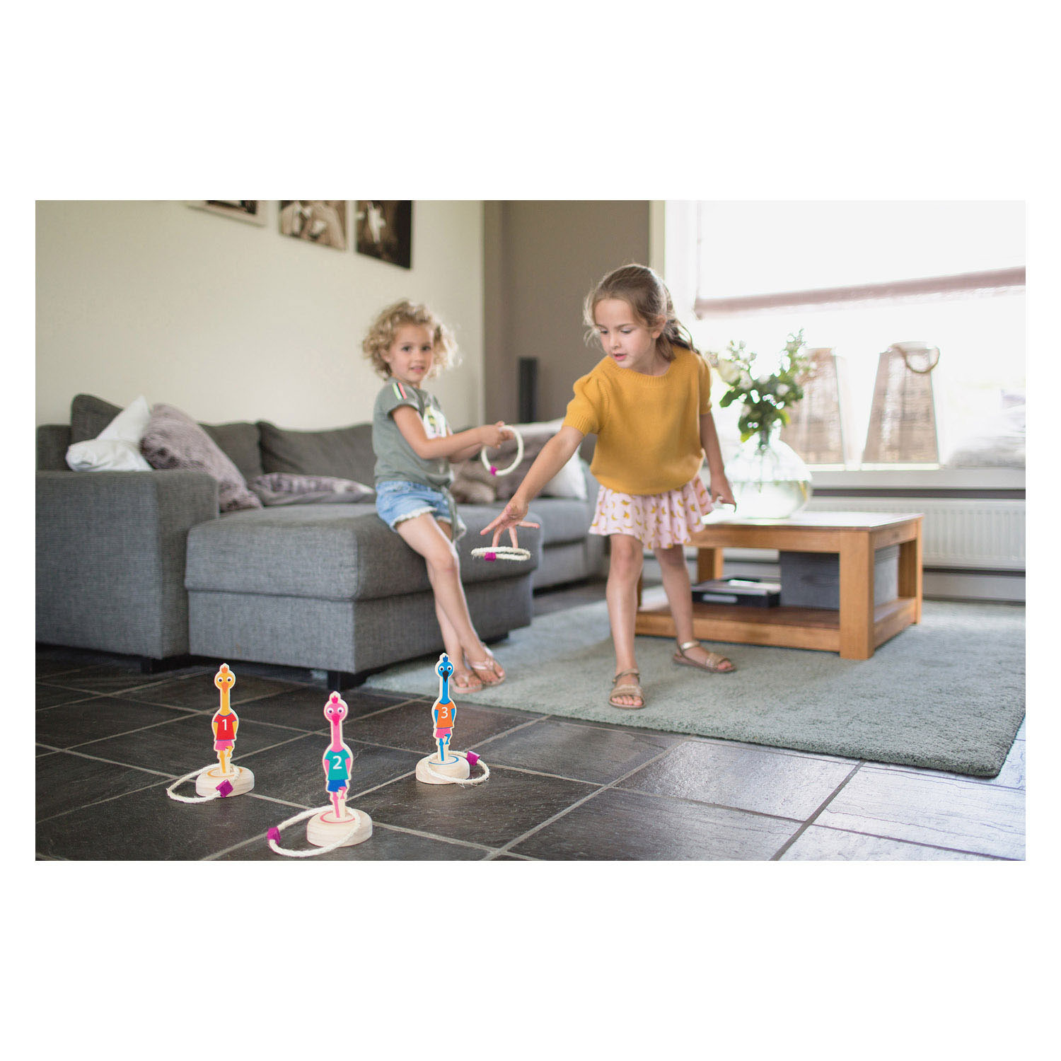 BS Toys Ringwerpen Vogels Hout- Werpspel