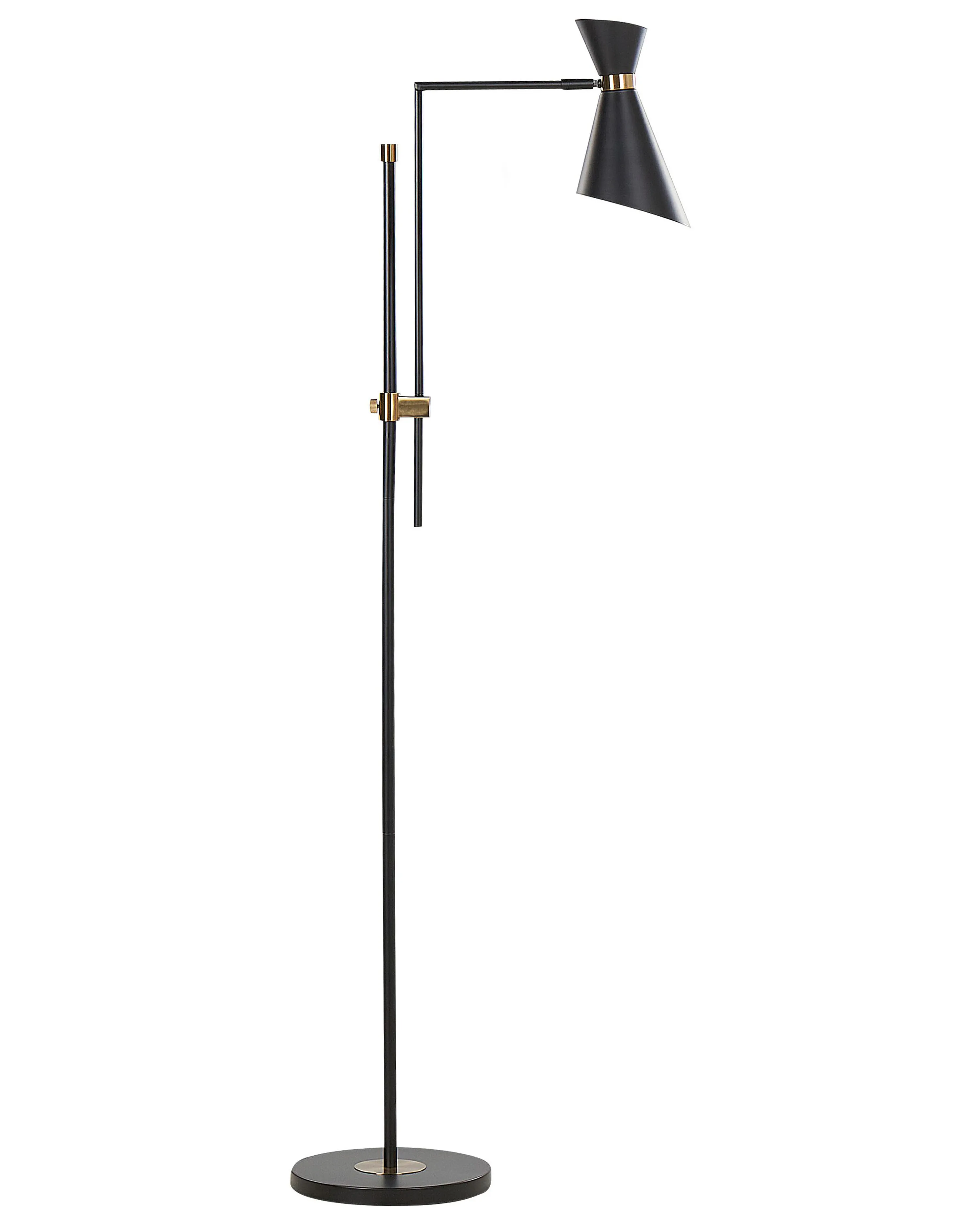 Staande lamp MELAWI Metaal Zwart