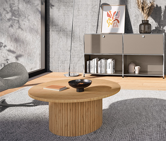 Runder Couchtisch, 80cm