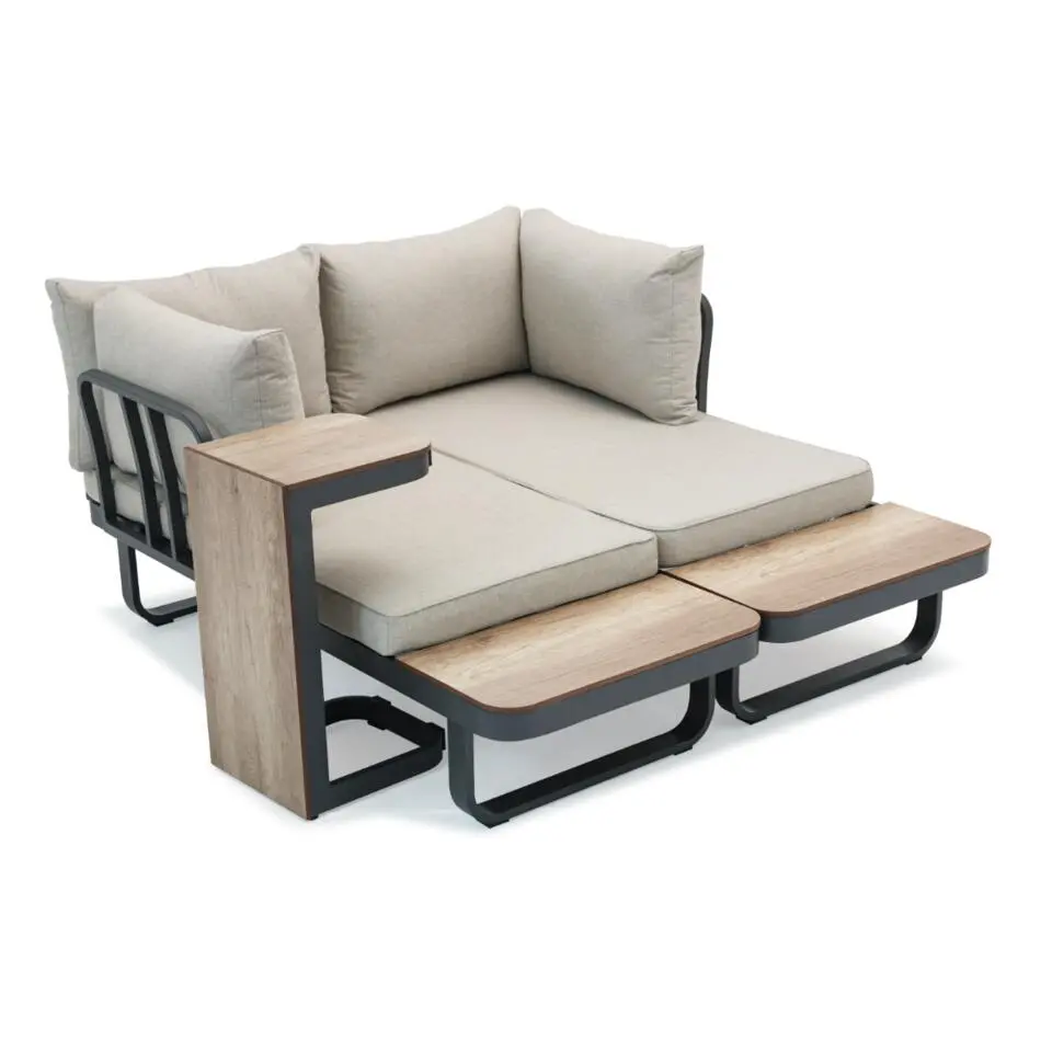 Sens-Line - Palmos Loungeset - Multifunctioneel - Aluminium - Taupe