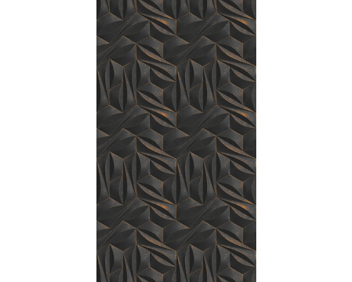 Vliesbehang 39179-1 The Wall II 3D grafisch antraciet 3-delige set 159 x 280 cm