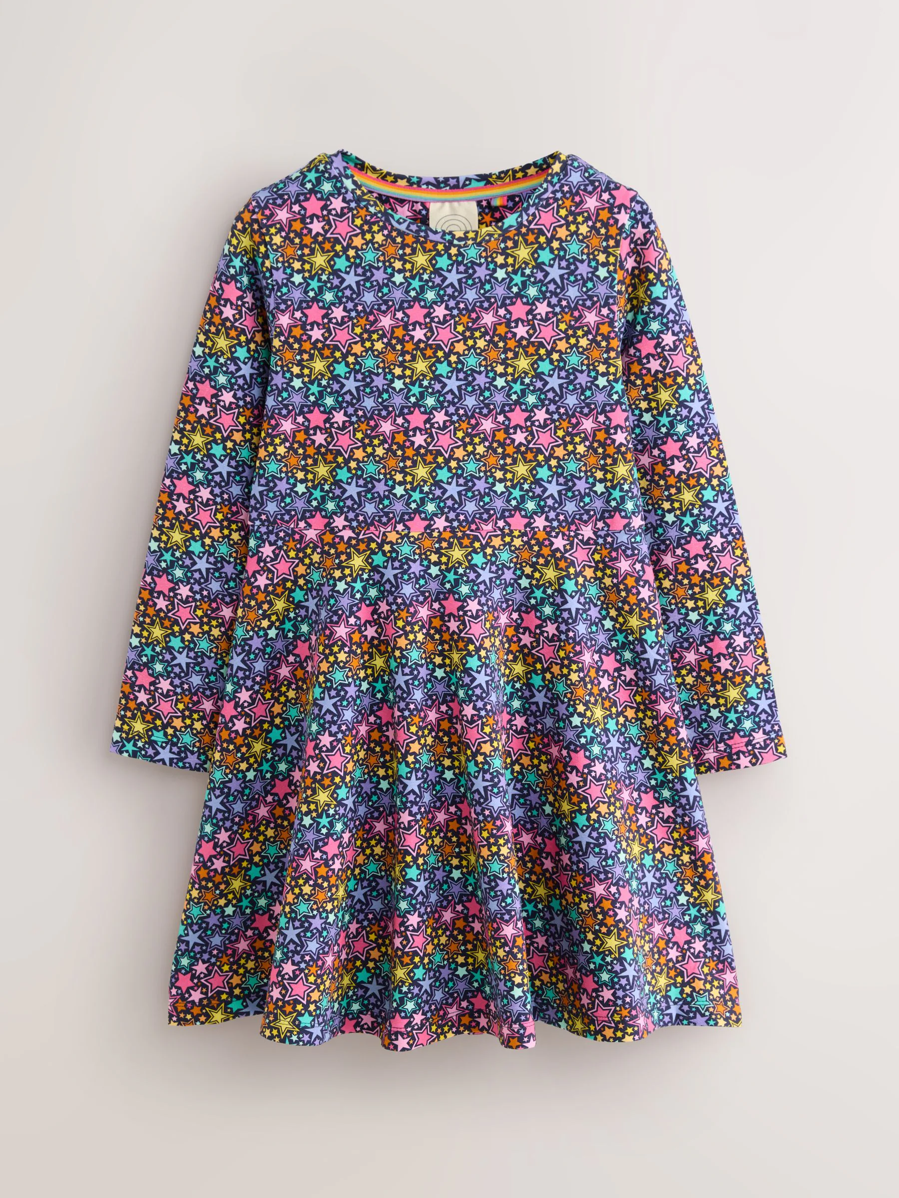 Marineblauw - Little Bird by Jools Oliver Skater-jurk met lange mouwen