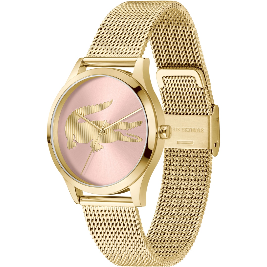 Lacoste Crocodelle Goldig / Rosa