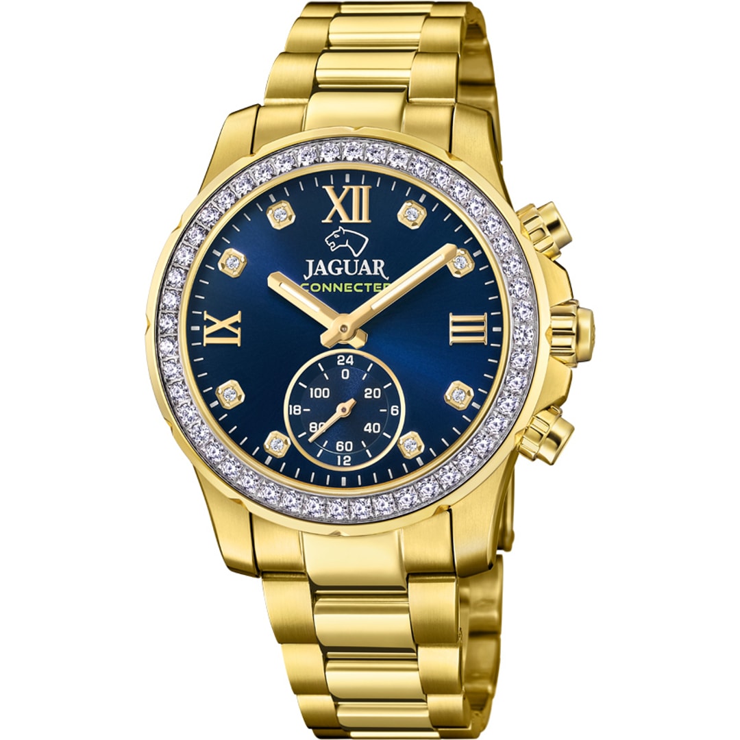 Jaguar Connected Lady Goldig / Blau 37mm