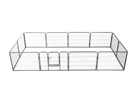 Parc pour chiens 12 noire 80 x 80 x 60 cm 02_0000565