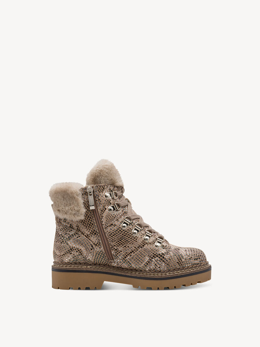 Enkellaarsje - beige warme voering