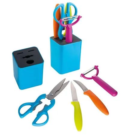 Easy Gifts Küchenset / bestehend aus Sparschäler, Schere, Schäl- und ein Gemüsemesser