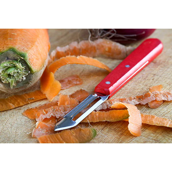 Eplucheur microdenté lame inox 6 cm coloris rouge Opinel