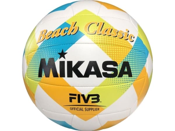 Mikasa Beachvolleyball Mikasa Beach Classic hvit-gul-blå BV543C-VXA-LG 5