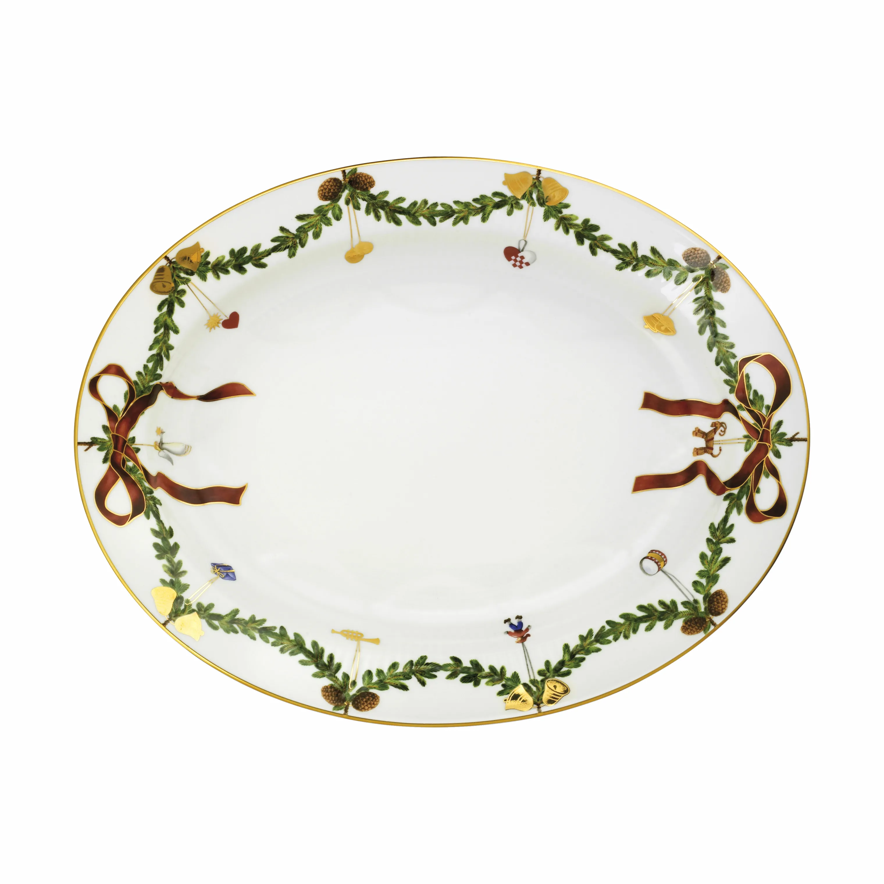 Royal Copenhagen Stjerne Riflet Jul Serveringsfad