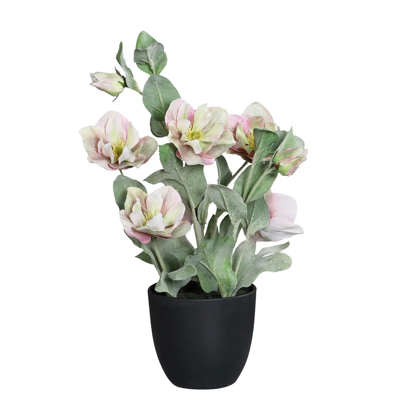Julerose i potte kunstig Høyde 39 cm