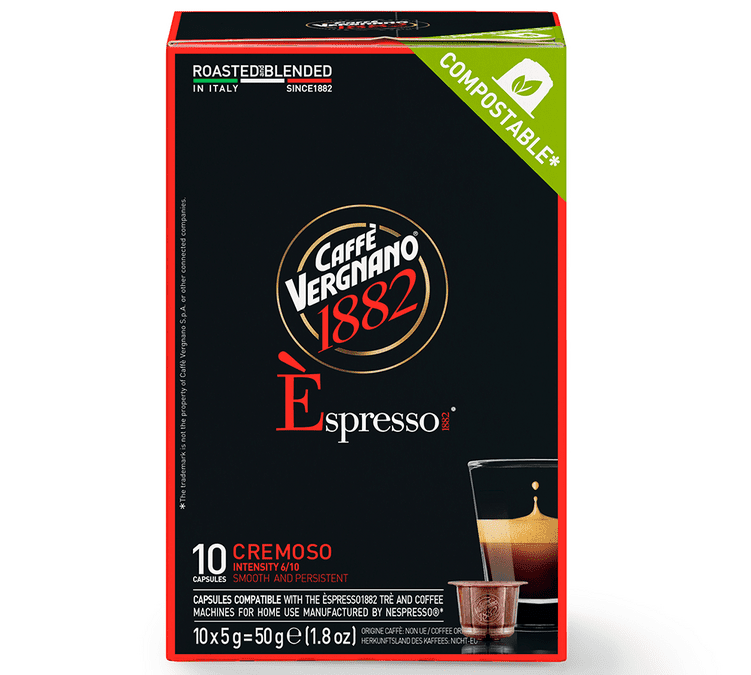 10 capsules Espresso Cremoso - Compatible Nespresso® - CAFFE VERGNANO