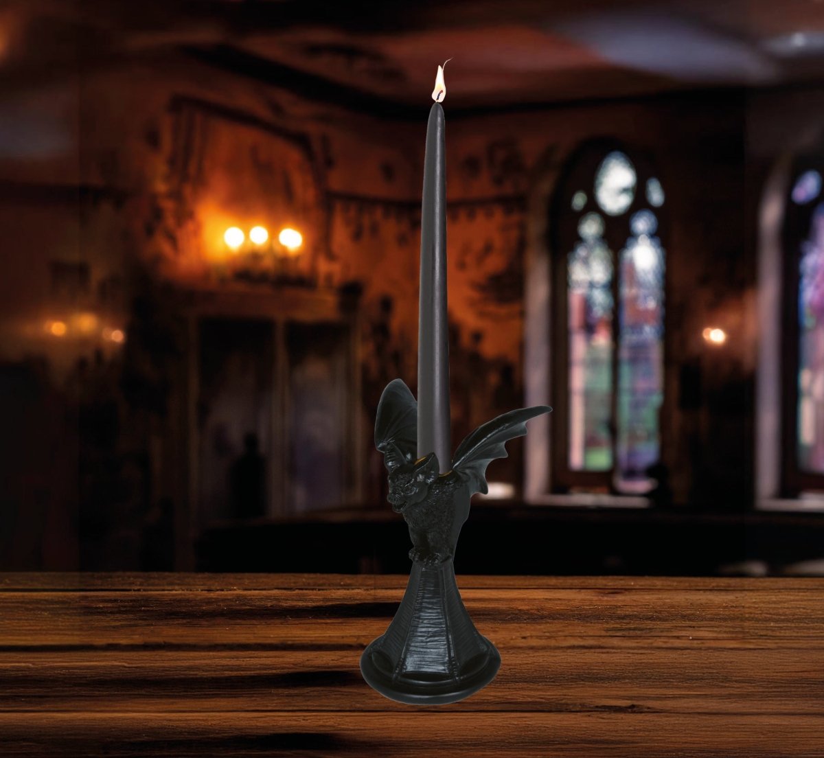 Vleermuis Kaarsenhouder 18cm
