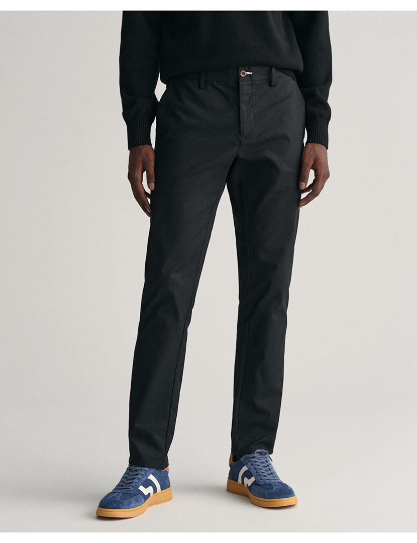 Slim Fit Black Chino Pants