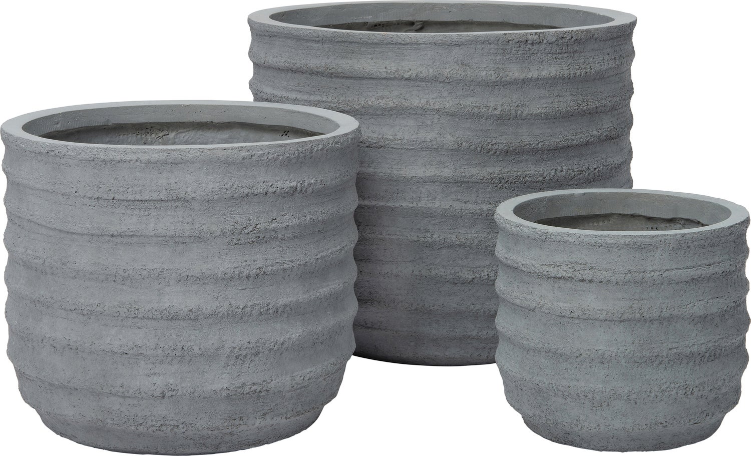 Intratuin bloempot Horizon grijs D 45 H 39 cm