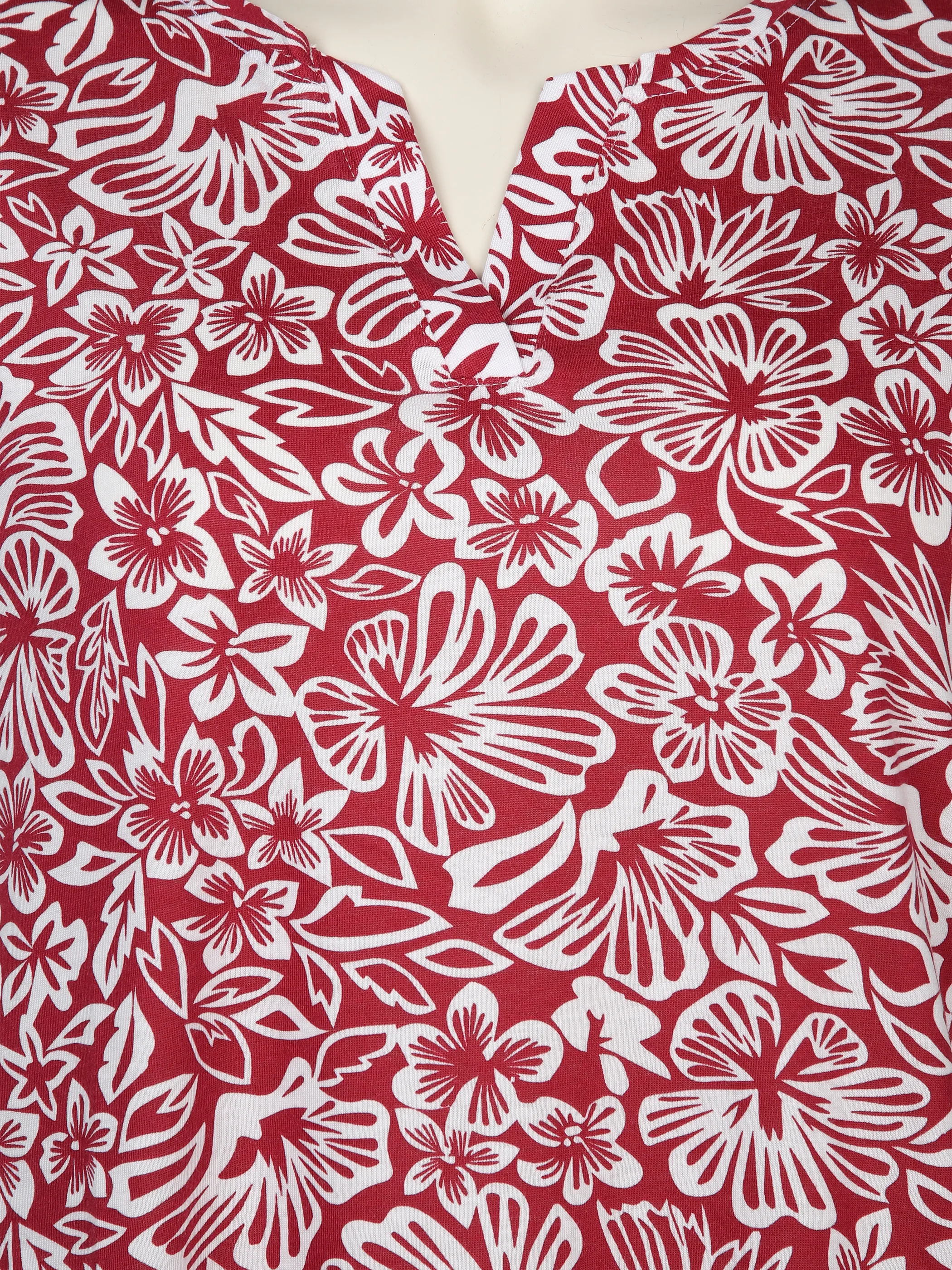 Große Größen Shirt mit Alloverprint