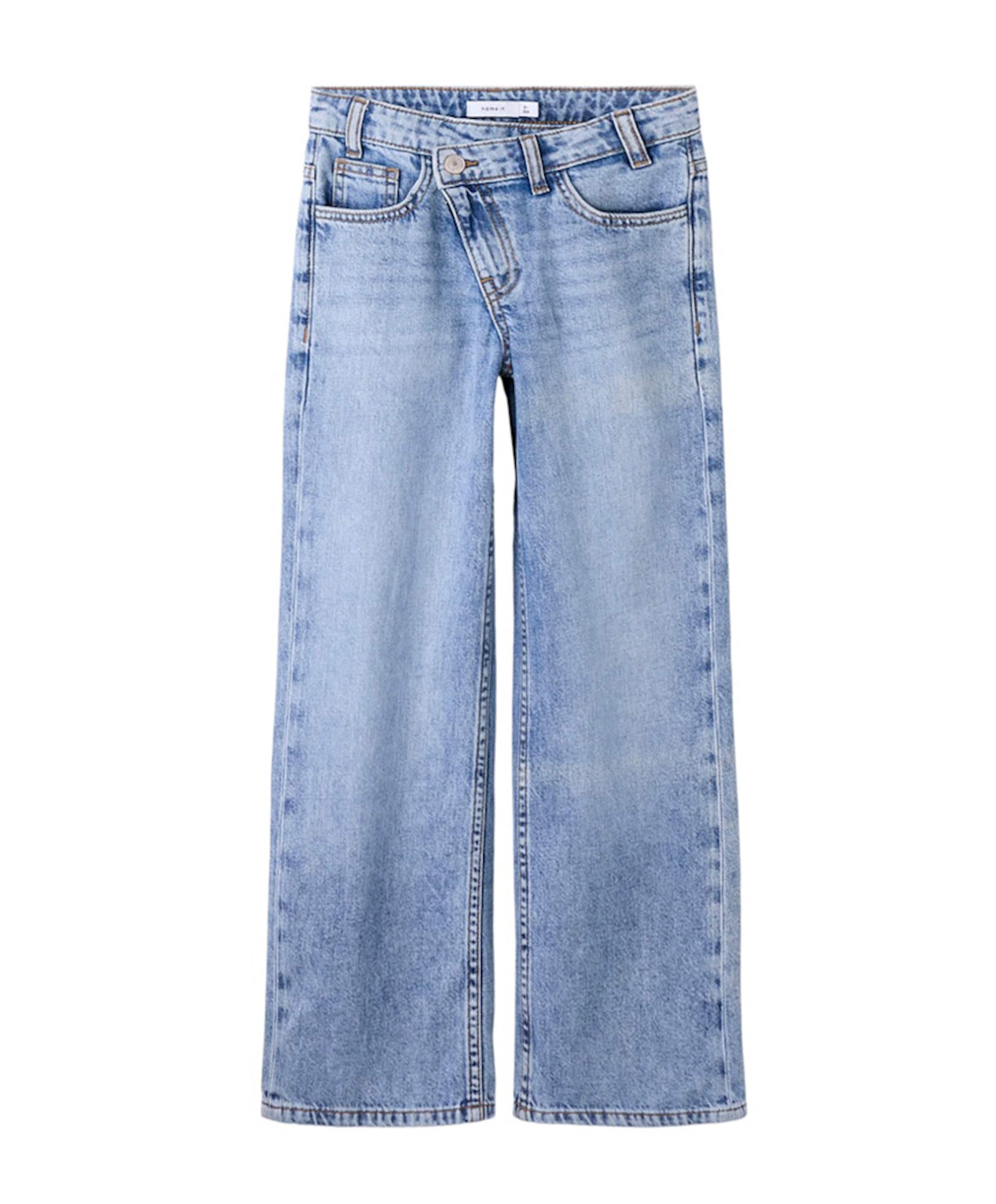 Name it NKFROSE WIDE ASYM CLOSURE JEANS 224 meisjes jeans blauw