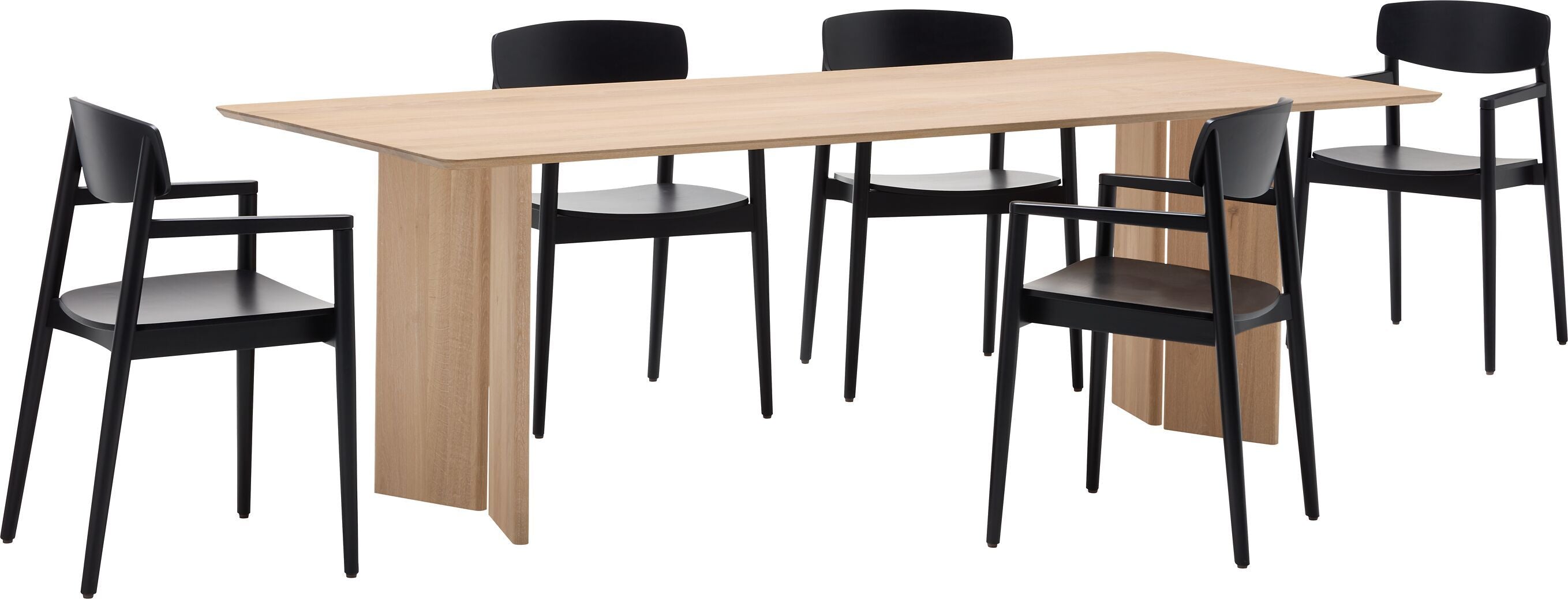 ELIANA Tisch - Eiche weiss / B: 240.0 cm x T: 95.0 cm x H: 75.0 cm