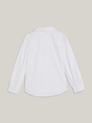 Camisa essencial com gola franzida