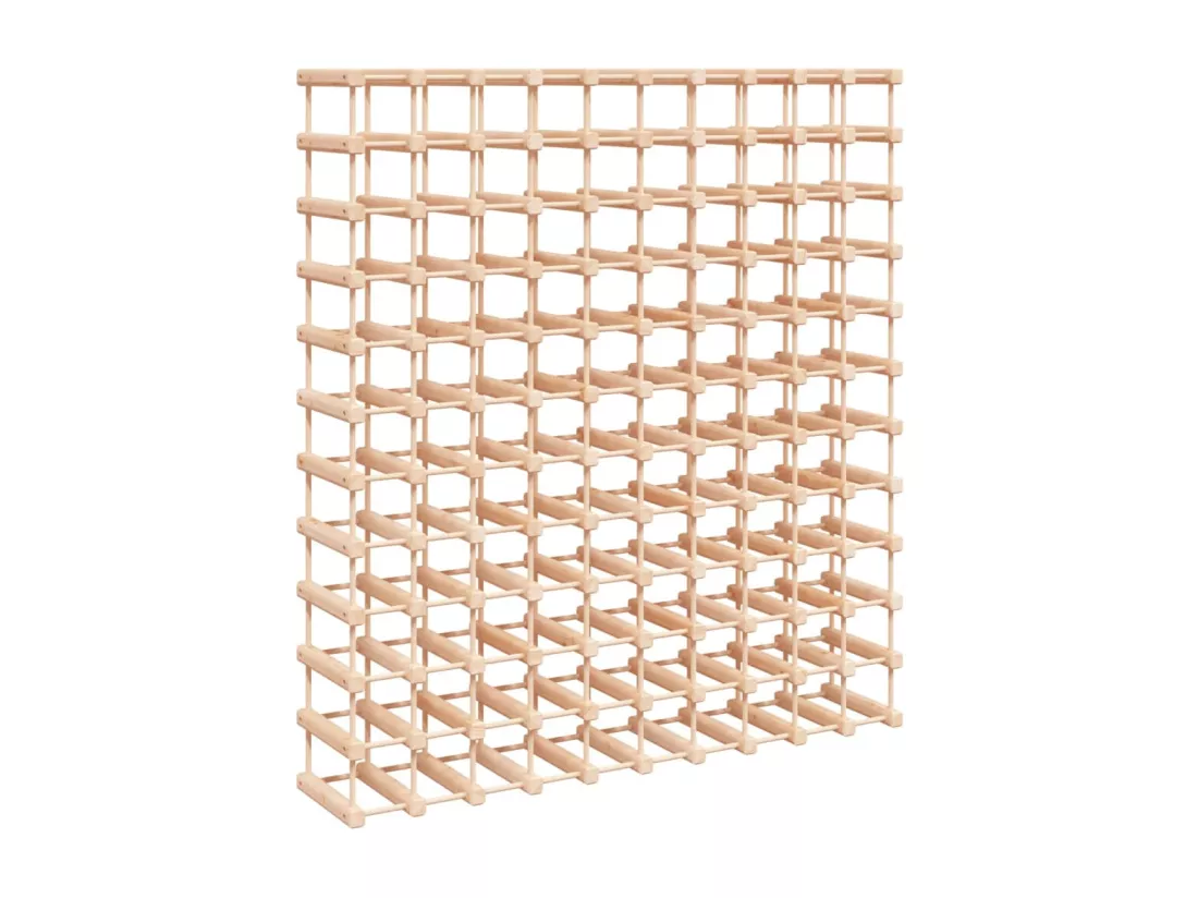 Casier à vin pour 120 bouteilles 112,5x23x123,5 pin massif