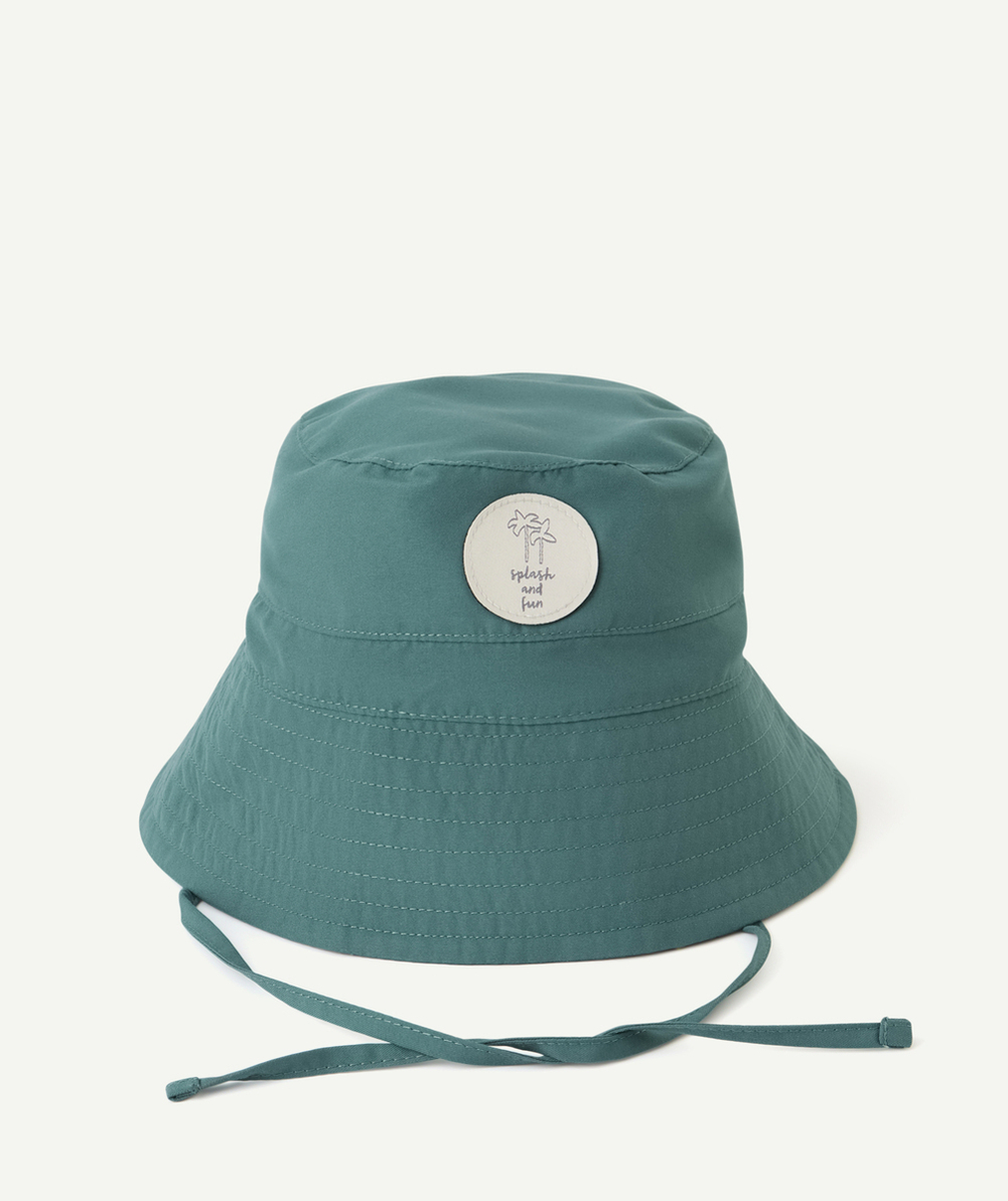 LASSIGBOB ANTI-UV BÉBÉ GARÇON VERT AVEC CORDONS