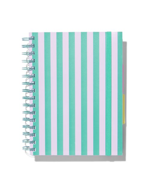 cahier à spirale 4-en-1 A5 rayé