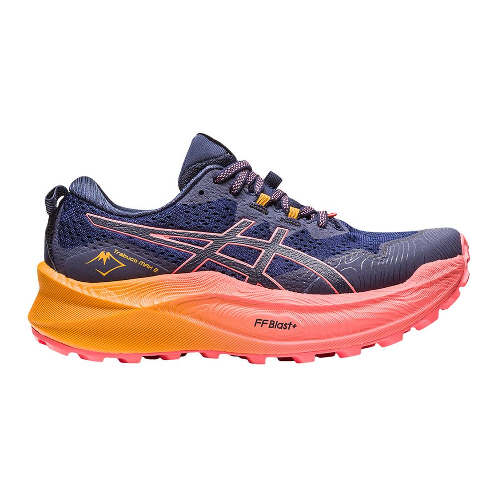 Asics TRABUCO MAX™ 2 - Chaussures trail Femme midnight/papaya