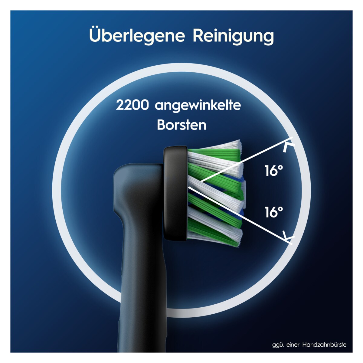 Oral-B Aufsteckbürsten Pro CrossAction Schwarz 6er