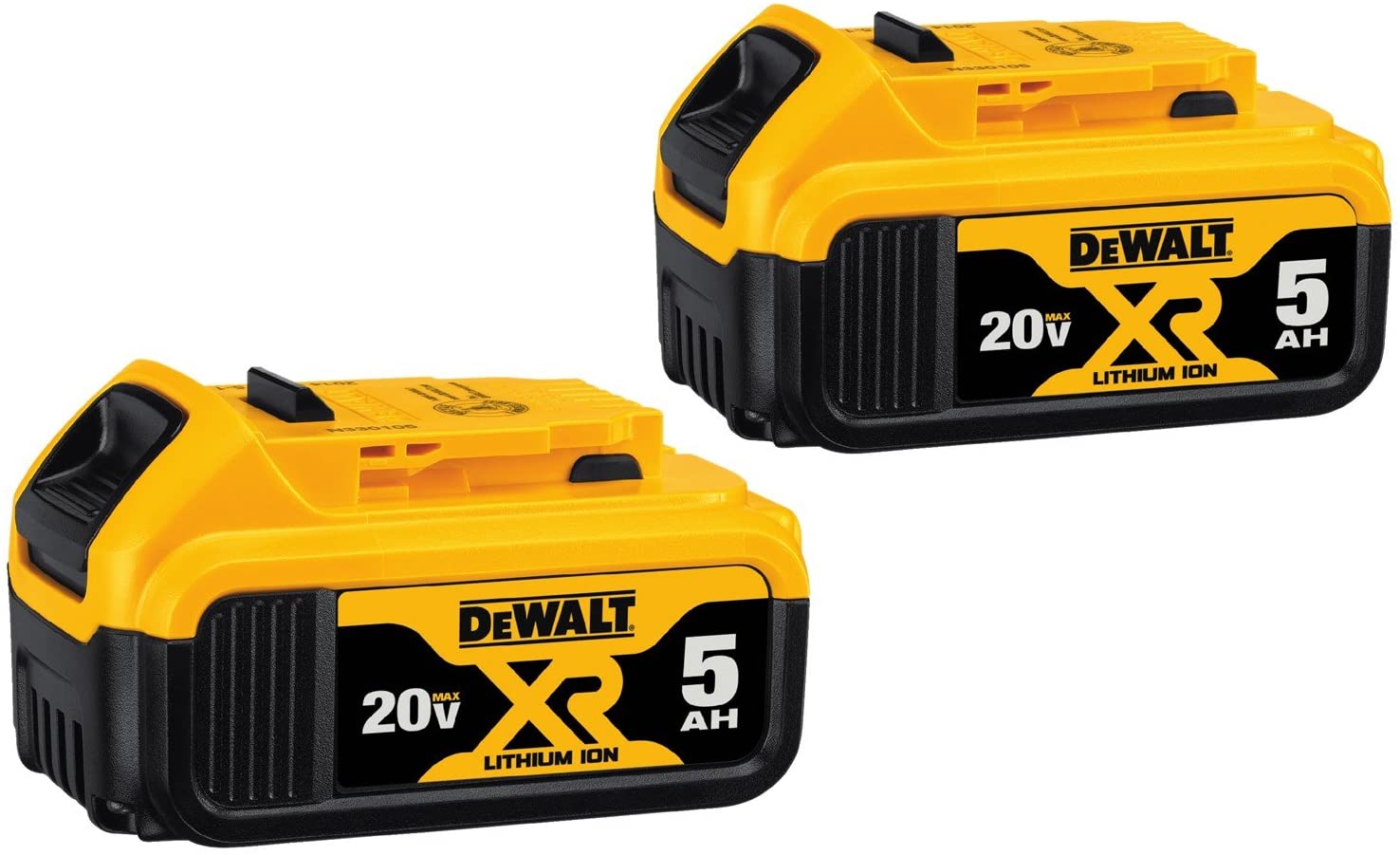 Kit inicial de bateria DEWALT 20V MAX com 2 baterias de 5,0AH (DCB205-2CK)