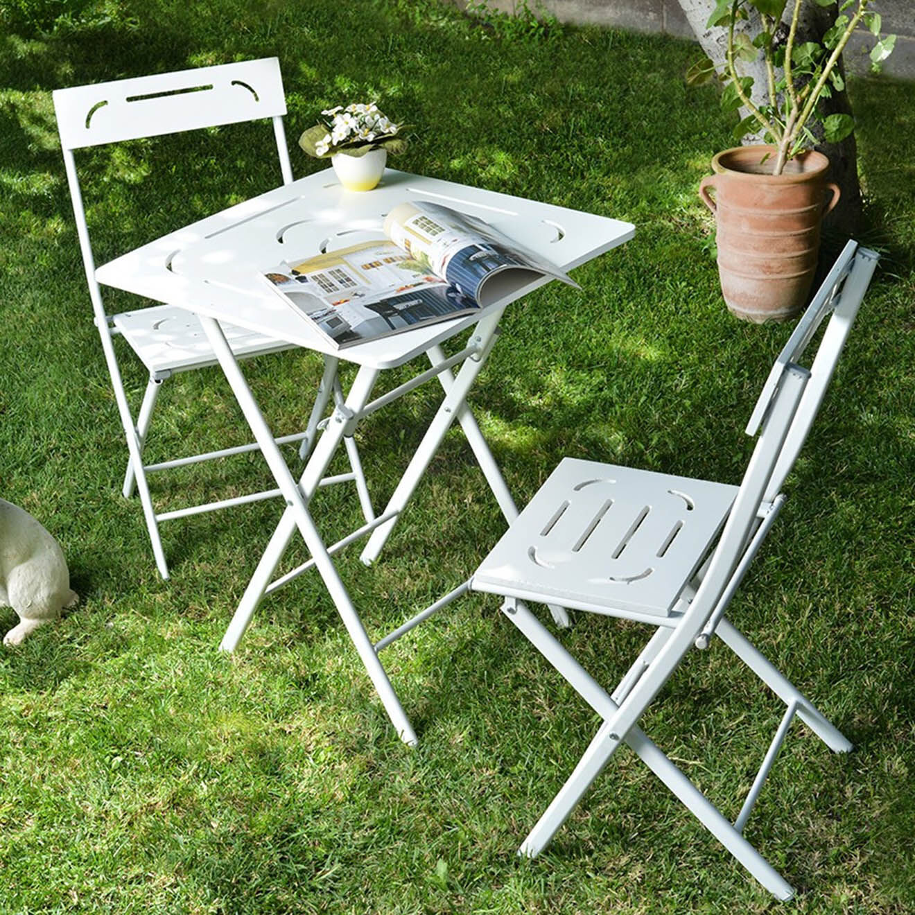 Sunny Garden Ensemble de jardin 2 places anthracite