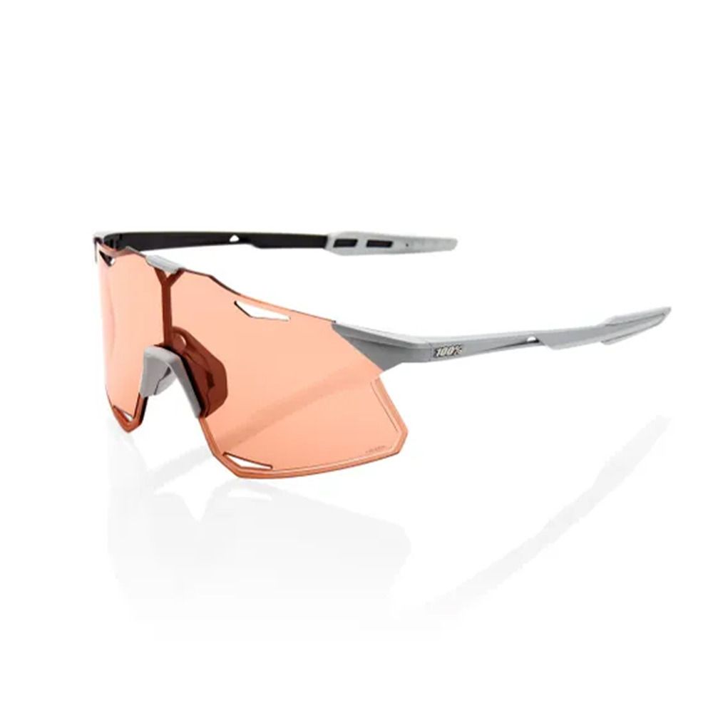 100 percent HYPERCRAFT - Lunettes de soleil matte stone grey/hiper crimson silver mirror