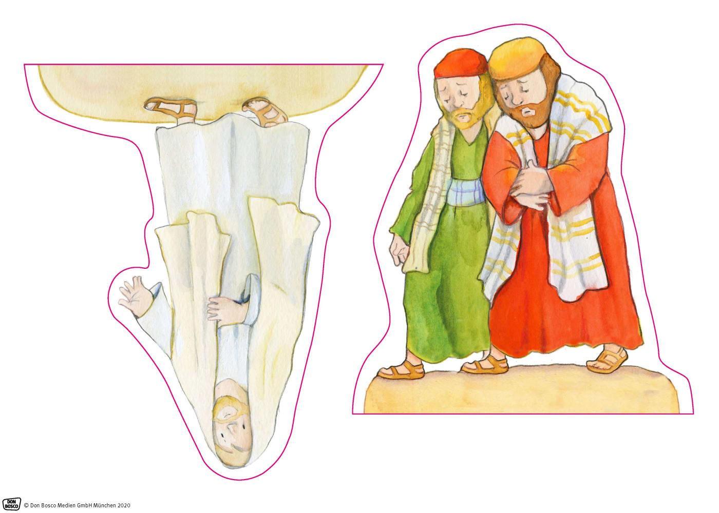 Spielfiguren für die Erzählschiene: Bibel, Heilige und Vorbilder - Auf dem Weg nach Emmaus