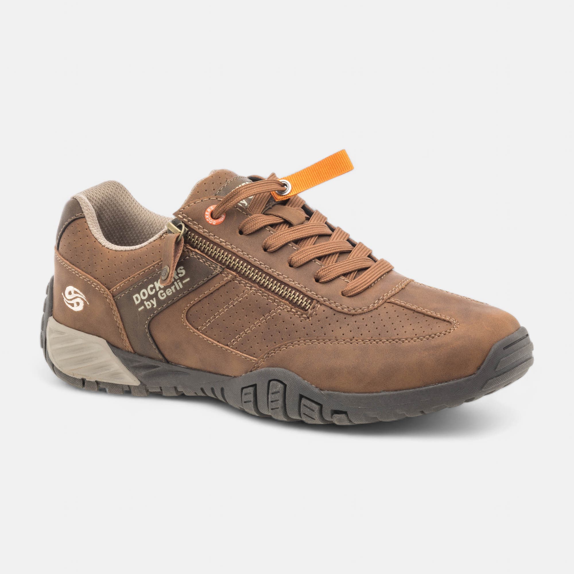 Baskets basses Homme cognac