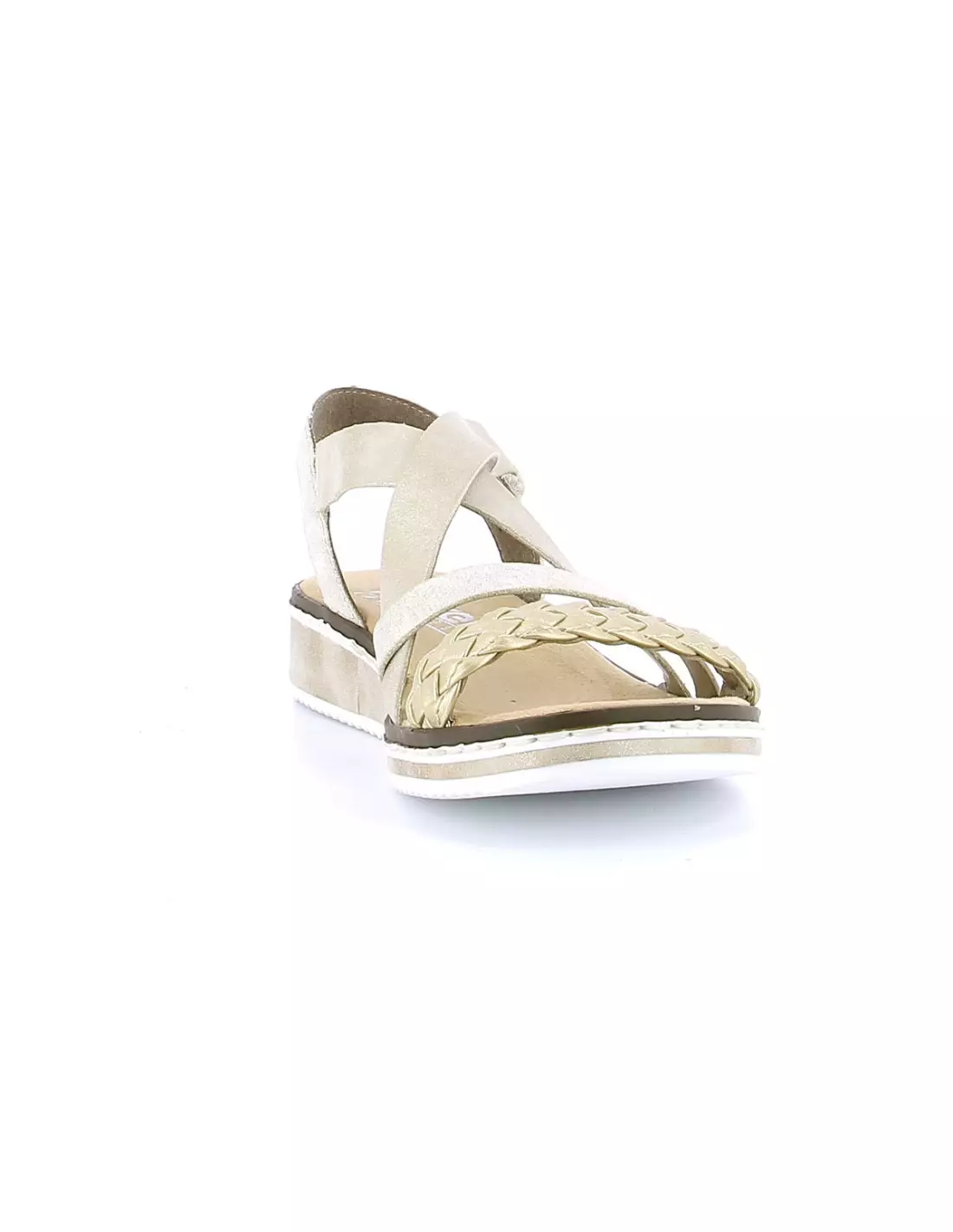 RIEKER V3663-90 - Sandales & nu-pieds Beigegold